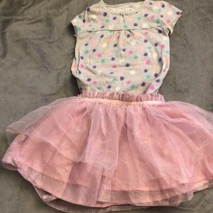 Little girls top and skirt